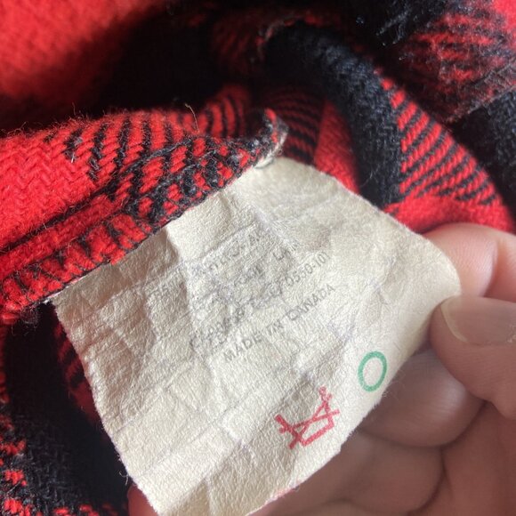 VTG 70's LWL Sport Chief Wool Thick Shirt Jacket Shacket Buffalo  Plaid Mens S - Picture 7 of 7